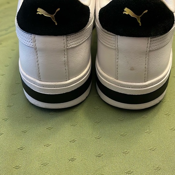 Puma Men's White and Black Sneakers  size 10.5 - Picture 4 of 7